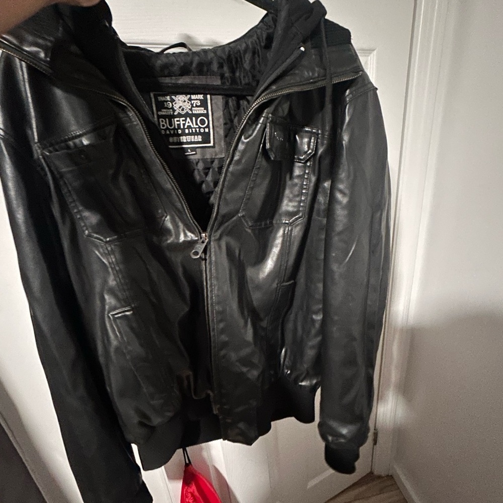 Buffalo David Bitton Black Bomber Jacket
